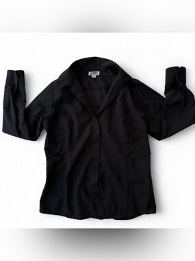 Black Edwards long sleeve button up shirt. Size S.